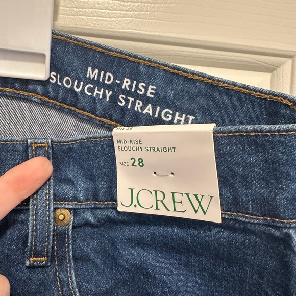 J. Crew Primerose Wash Mid Rise Slouchy Straight Dad Denim Jeans BP294 Size 28 - Picture 6 of 8